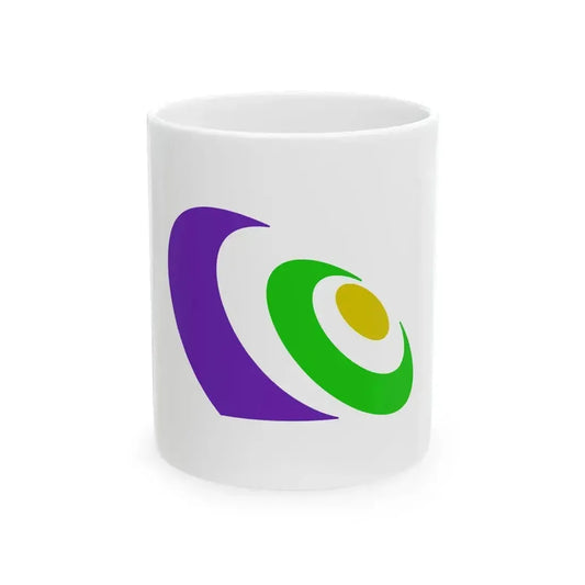 Flag of Kaga Ishikawa (Japan) White Coffee Mug 11oz - Go Mug Yourself