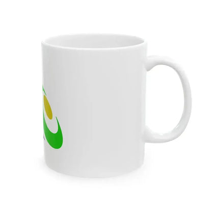 Flag of Kaga Ishikawa (Japan) White Coffee Mug - Go Mug Yourself