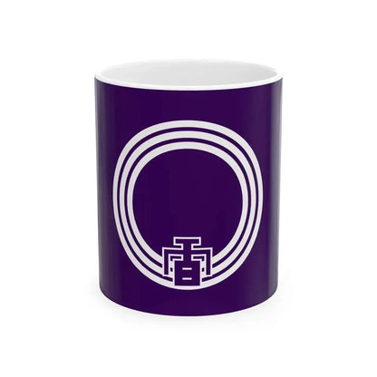 Flag of Kagawa Kagawa 1956-2006 (Japan) White Coffee Mug 11oz - Go Mug Yourself