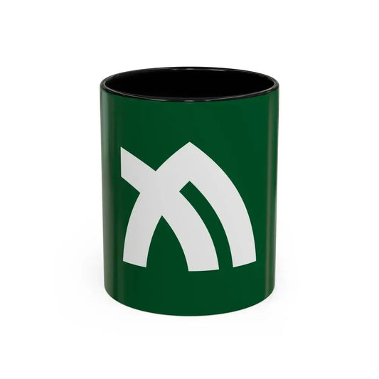 Flag of Kagawa Prefecture Japan - Accent Coffee Mug 11oz Black - Go Mug Yourself