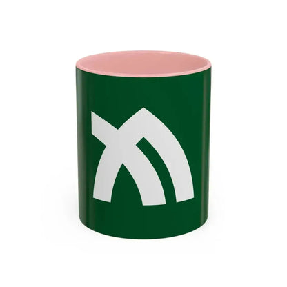 Flag of Kagawa Prefecture Japan - Accent Coffee Mug 11oz Pink - Go Mug Yourself