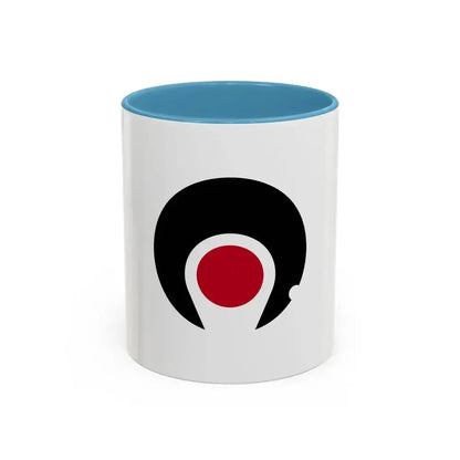 Flag of Kagoshima Prefecture Japan - Accent Coffee Mug 11oz Light Blue - Go Mug Yourself