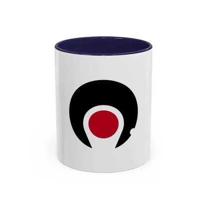 Flag of Kagoshima Prefecture Japan - Accent Coffee Mug 11oz Navy - Go Mug Yourself