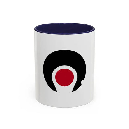 Flag of Kagoshima Prefecture Japan - Accent Coffee Mug 11oz Navy - Go Mug Yourself