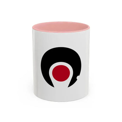 Flag of Kagoshima Prefecture Japan - Accent Coffee Mug 11oz Pink - Go Mug Yourself