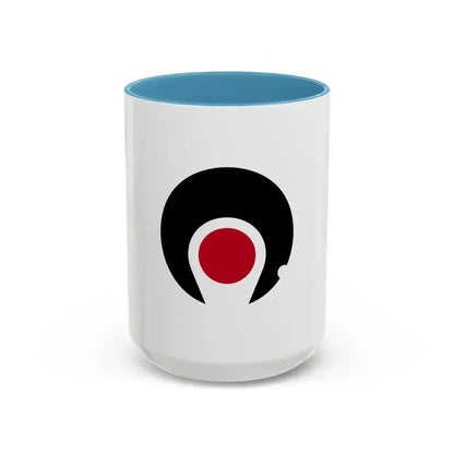 Flag of Kagoshima Prefecture Japan - Accent Coffee Mug 15oz Light Blue - Go Mug Yourself