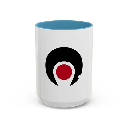 Flag of Kagoshima Prefecture Japan - Accent Coffee Mug 15oz Light Blue - Go Mug Yourself