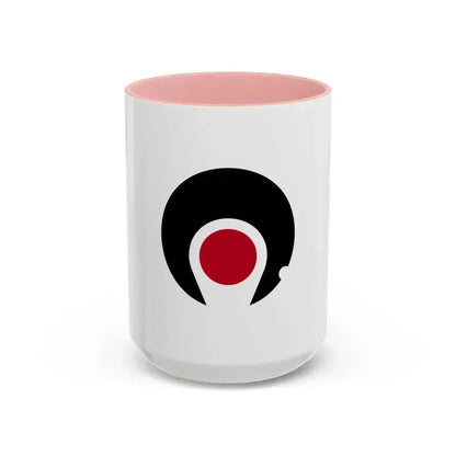 Flag of Kagoshima Prefecture Japan - Accent Coffee Mug 15oz Pink - Go Mug Yourself