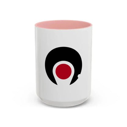 Flag of Kagoshima Prefecture Japan - Accent Coffee Mug 15oz Pink - Go Mug Yourself