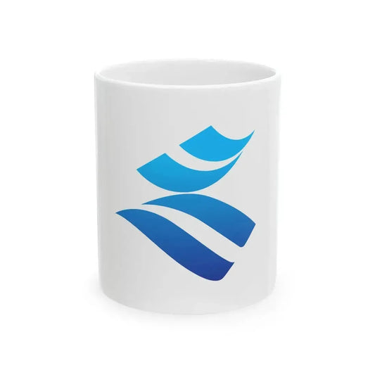 Flag of Kagoshima Prefecture symbol (Japan) White Coffee Mug 11oz - Go Mug Yourself