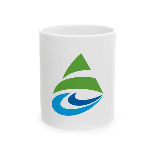 Flag of Kainan Wakayama (Japan) White Coffee Mug 11oz - Go Mug Yourself