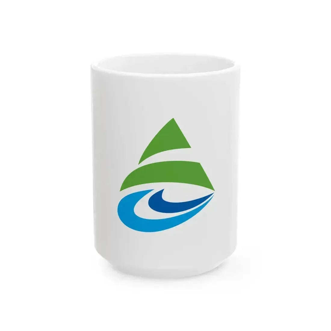 Flag of Kainan Wakayama (Japan) White Coffee Mug 15oz - Go Mug Yourself