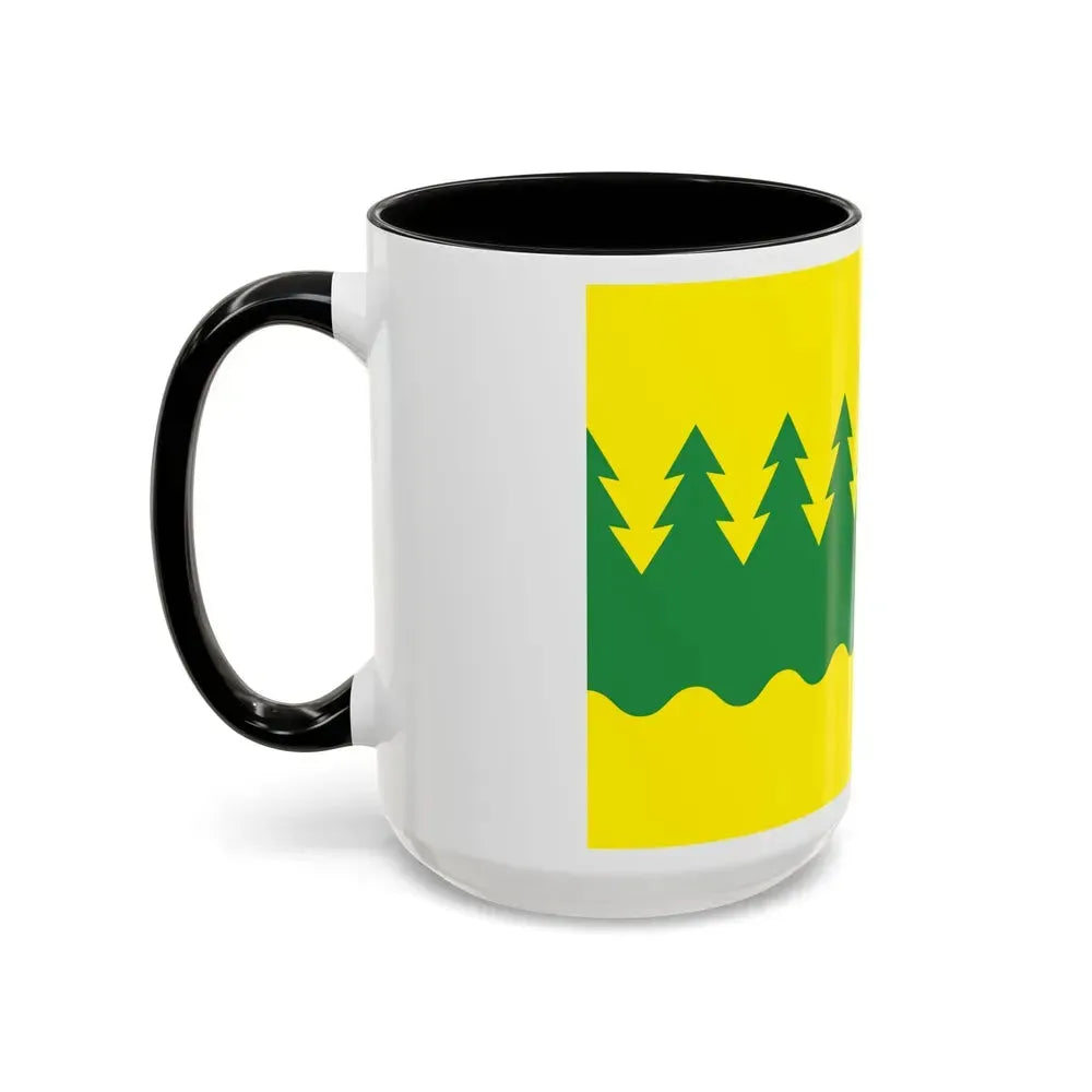 Flag of Kainuu Finland - Accent Coffee Mug - Go Mug Yourself