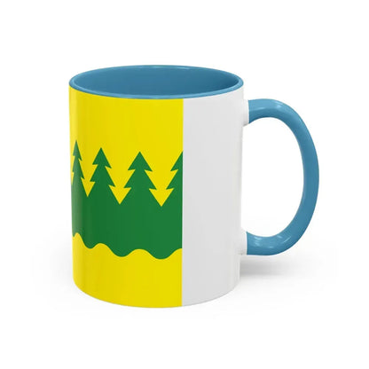 Flag of Kainuu Finland - Accent Coffee Mug - Go Mug Yourself