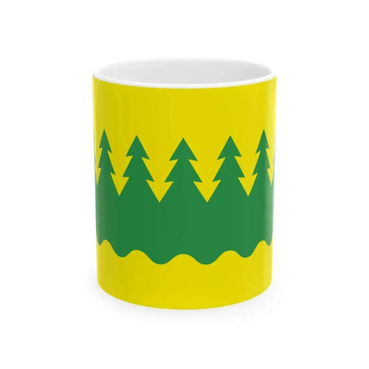 Flag of Kainuu (Finland) White Coffee Mug 11oz - Go Mug Yourself