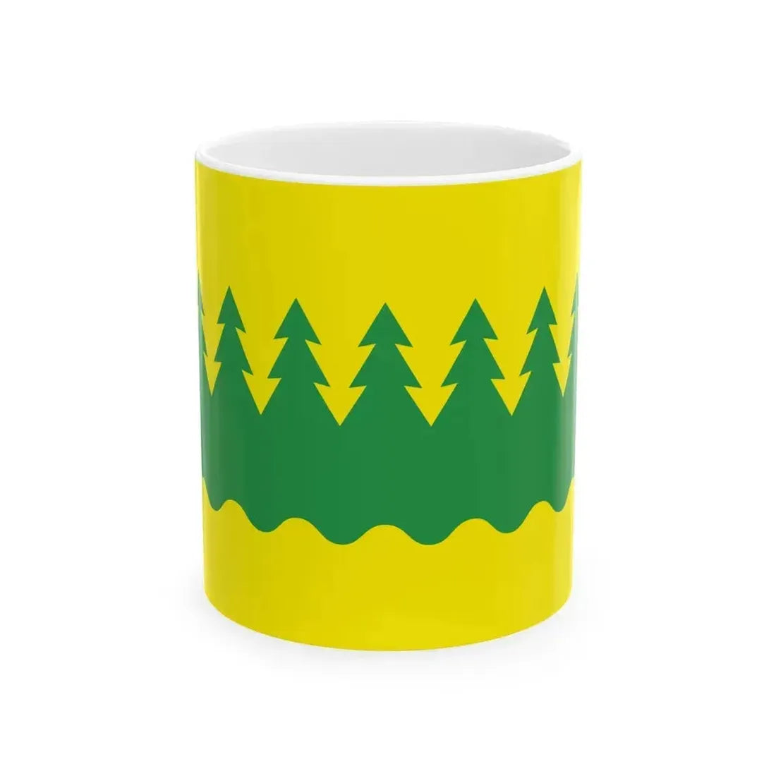 Flag of Kainuu Finland - White Coffee Mug 11oz - Go Mug Yourself