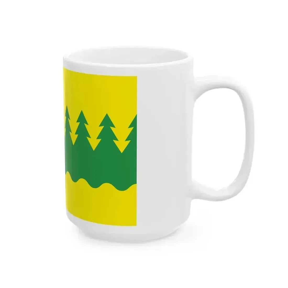 Flag of Kainuu Finland - White Coffee Mug - Go Mug Yourself