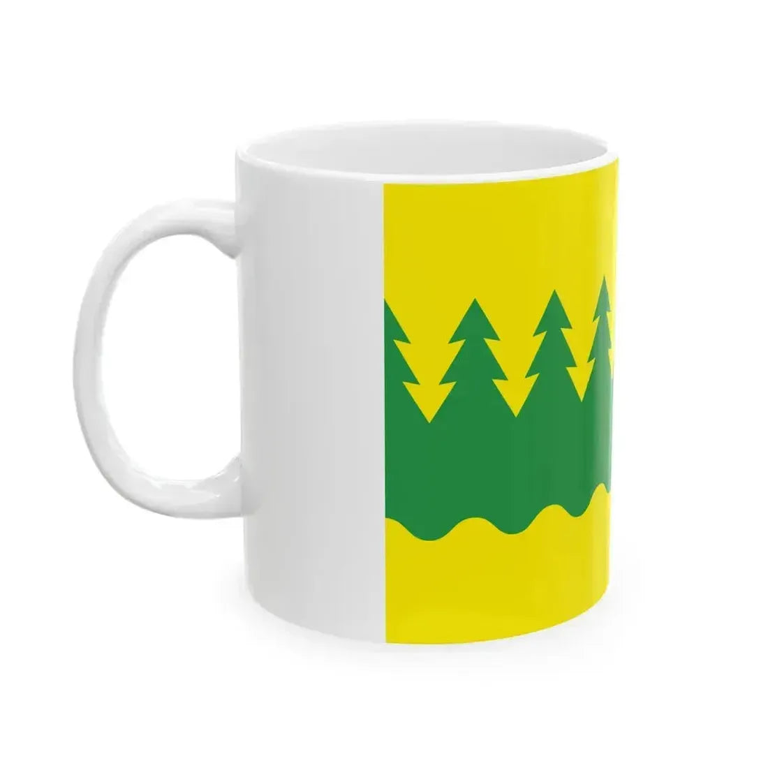 Flag of Kainuu Finland - White Coffee Mug - Go Mug Yourself