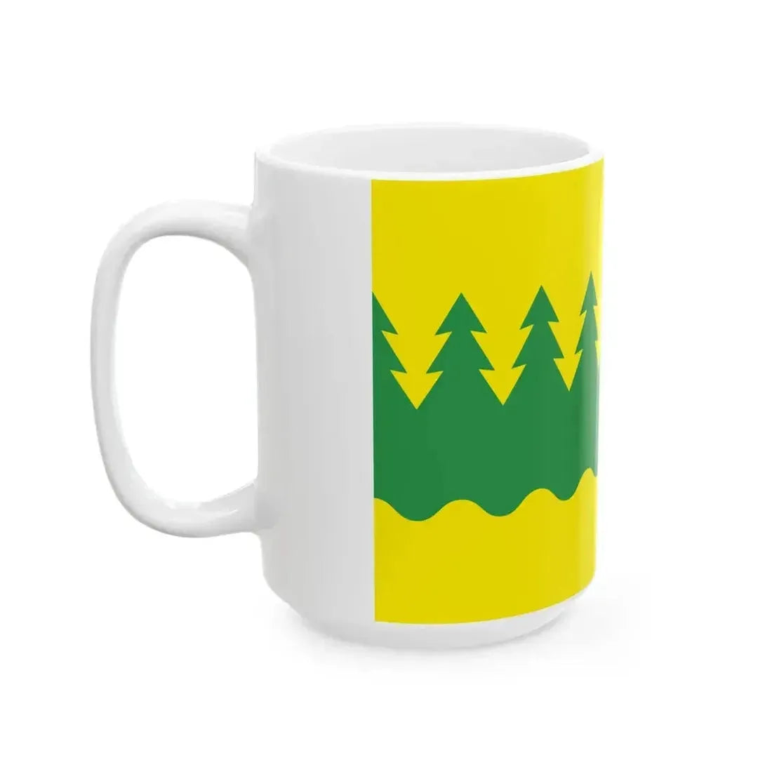 Flag of Kainuu (Finland) White Coffee Mug - Go Mug Yourself
