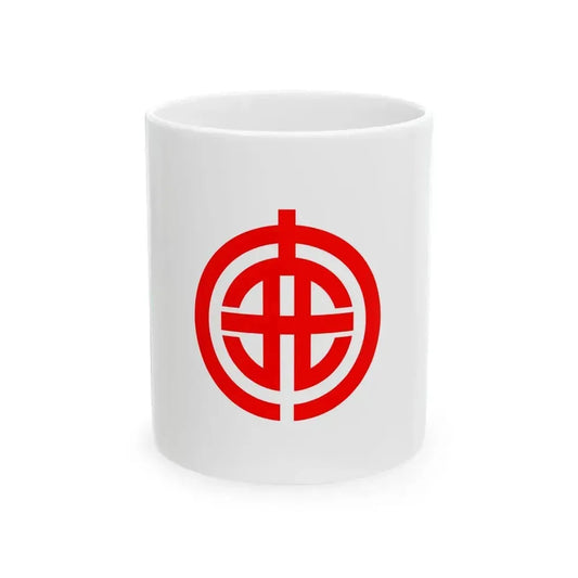 Flag of Kaisei Kanagawa (Japan) White Coffee Mug 11oz - Go Mug Yourself