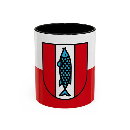 Flag of Kaiserslautern 2 Germany - Accent Coffee Mug 11oz Black - Go Mug Yourself