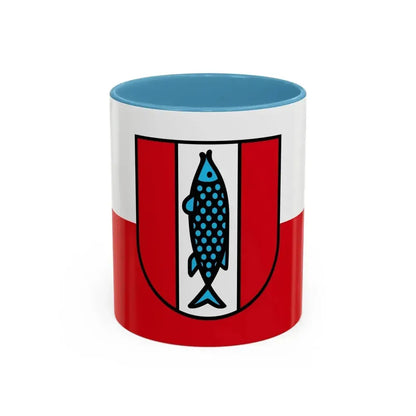 Flag of Kaiserslautern 2 Germany - Accent Coffee Mug 11oz Light Blue - Go Mug Yourself