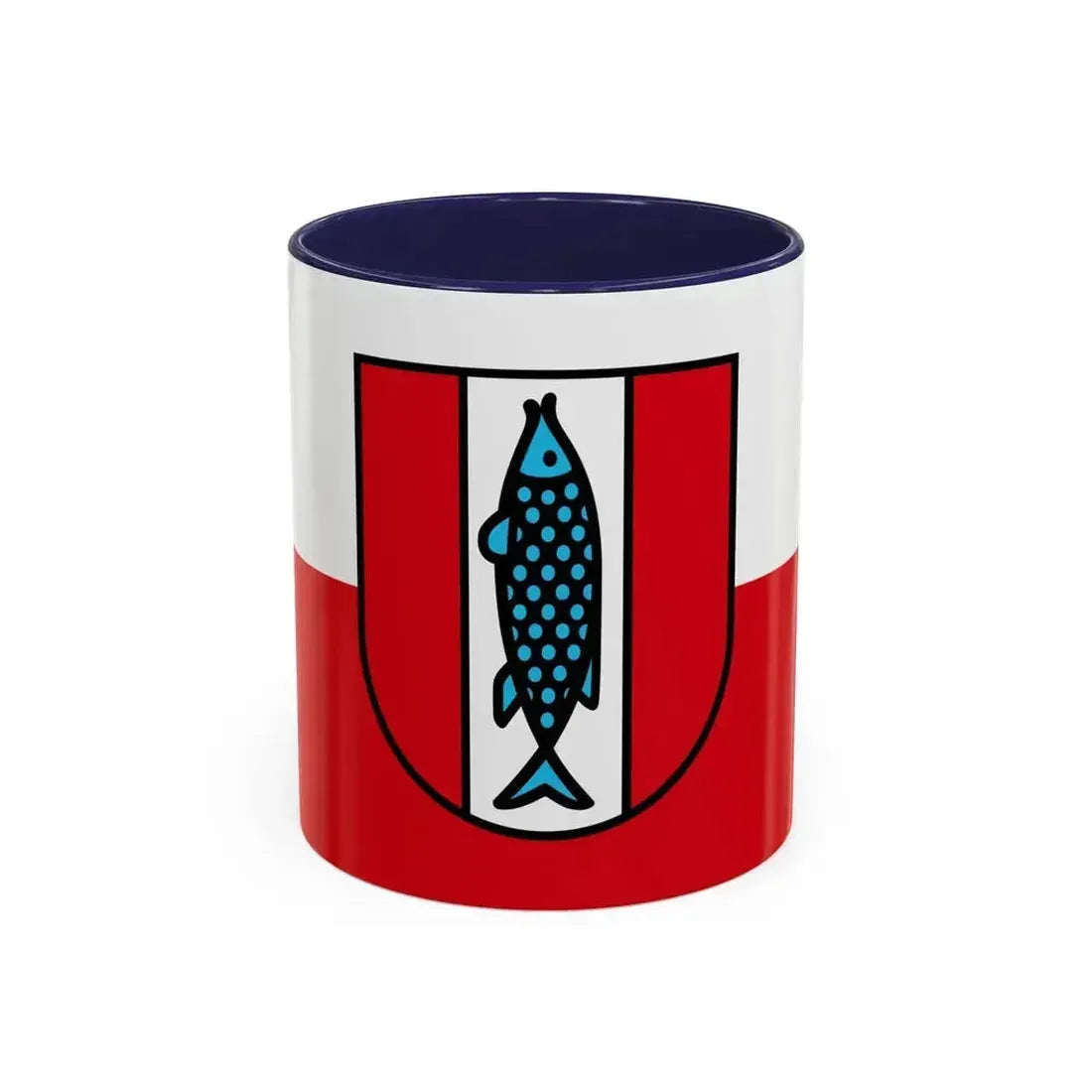 Flag of Kaiserslautern 2 Germany - Accent Coffee Mug 11oz Navy - Go Mug Yourself