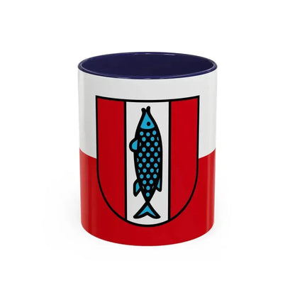 Flag of Kaiserslautern 2 Germany - Accent Coffee Mug 11oz Navy - Go Mug Yourself