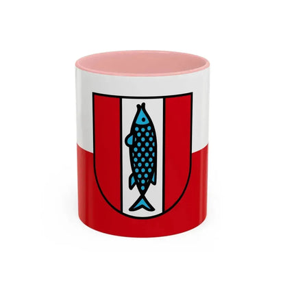 Flag of Kaiserslautern 2 Germany - Accent Coffee Mug 11oz Pink - Go Mug Yourself