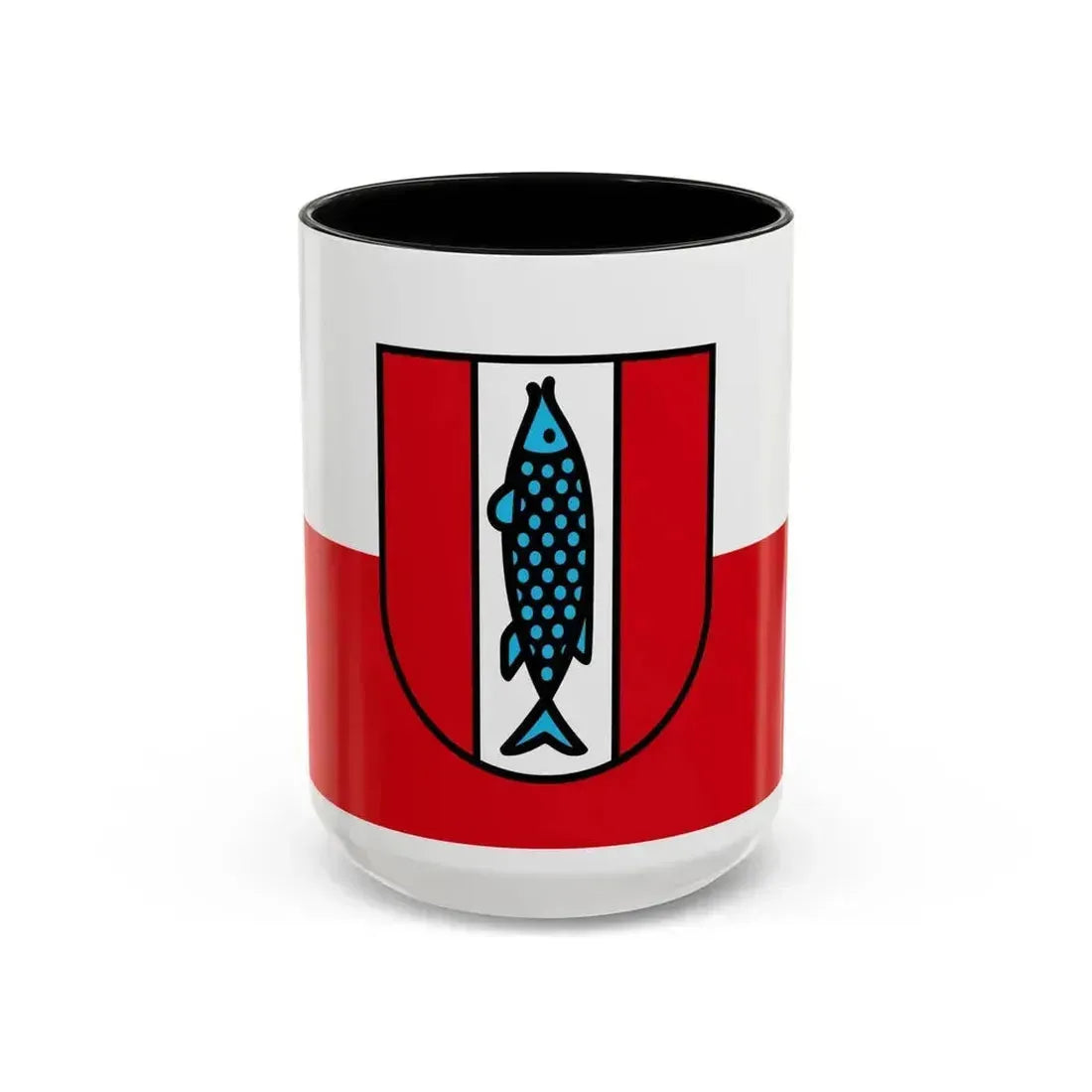 Flag of Kaiserslautern 2 Germany - Accent Coffee Mug 15oz Black - Go Mug Yourself