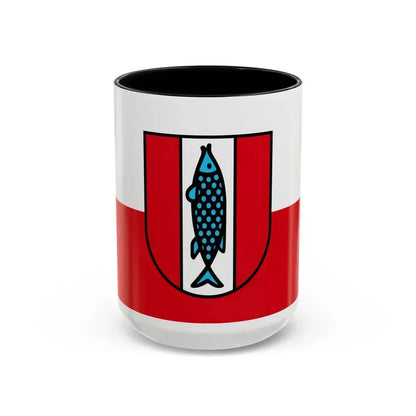 Flag of Kaiserslautern 2 Germany - Accent Coffee Mug 15oz Black - Go Mug Yourself