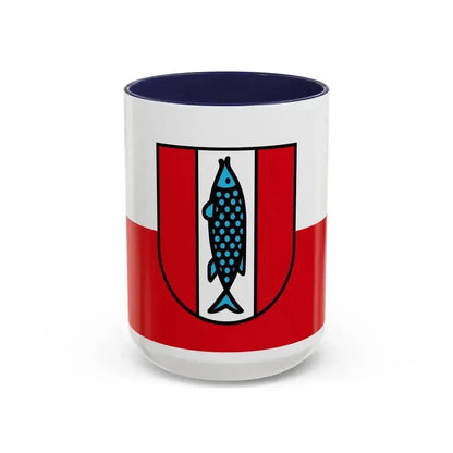 Flag of Kaiserslautern 2 Germany - Accent Coffee Mug 15oz Navy - Go Mug Yourself