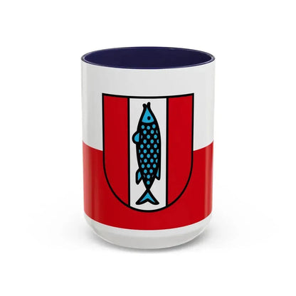 Flag of Kaiserslautern 2 Germany - Accent Coffee Mug 15oz Navy - Go Mug Yourself