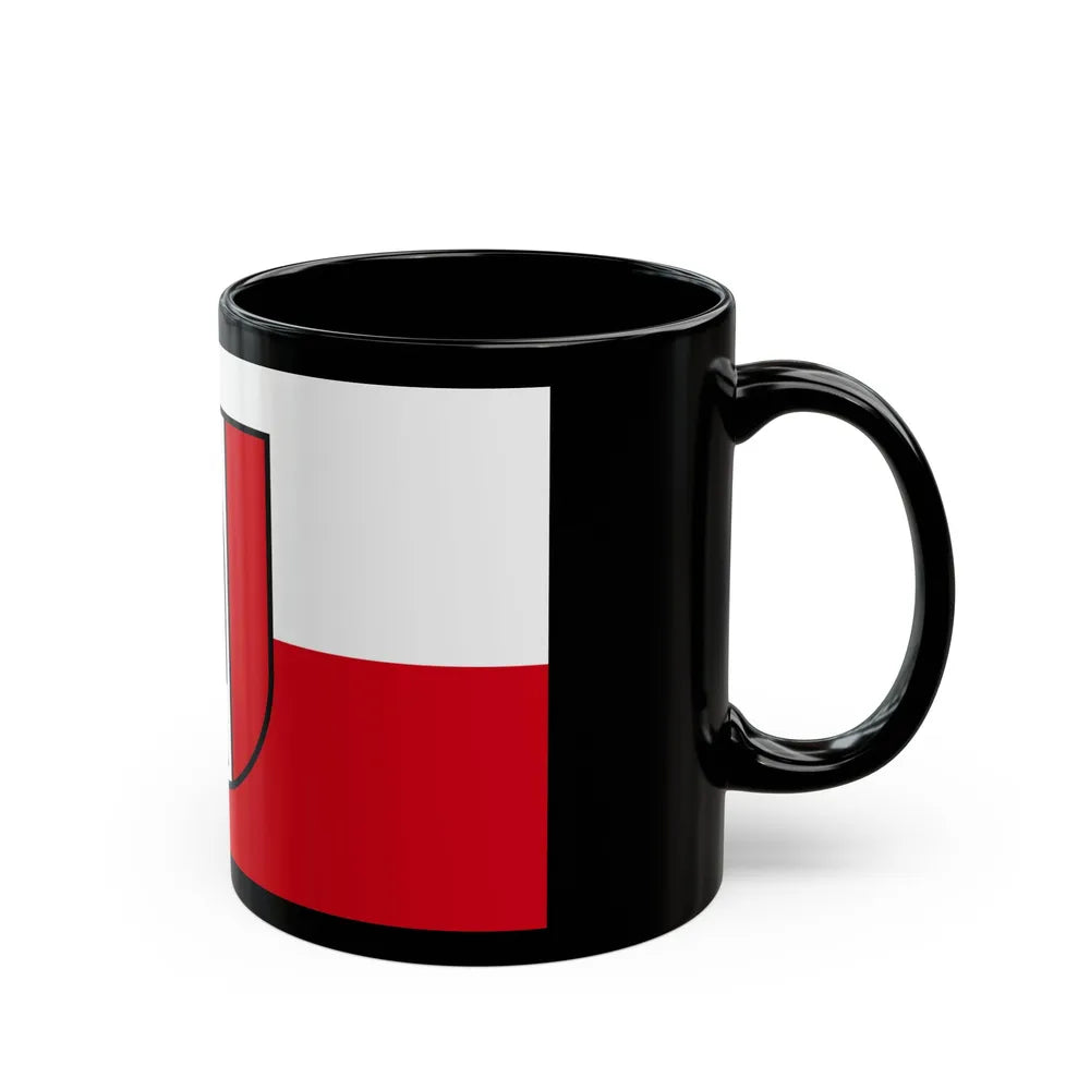 Flag of Kaiserslautern 2 Germany - Black Coffee Mug-Go Mug Yourself