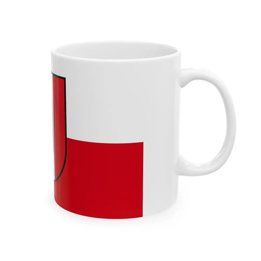 Flag of Kaiserslautern 2 Germany - White Coffee Mug-Go Mug Yourself