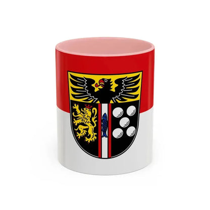 Flag of Kaiserslautern Germany - Accent Coffee Mug 11oz Pink - Go Mug Yourself