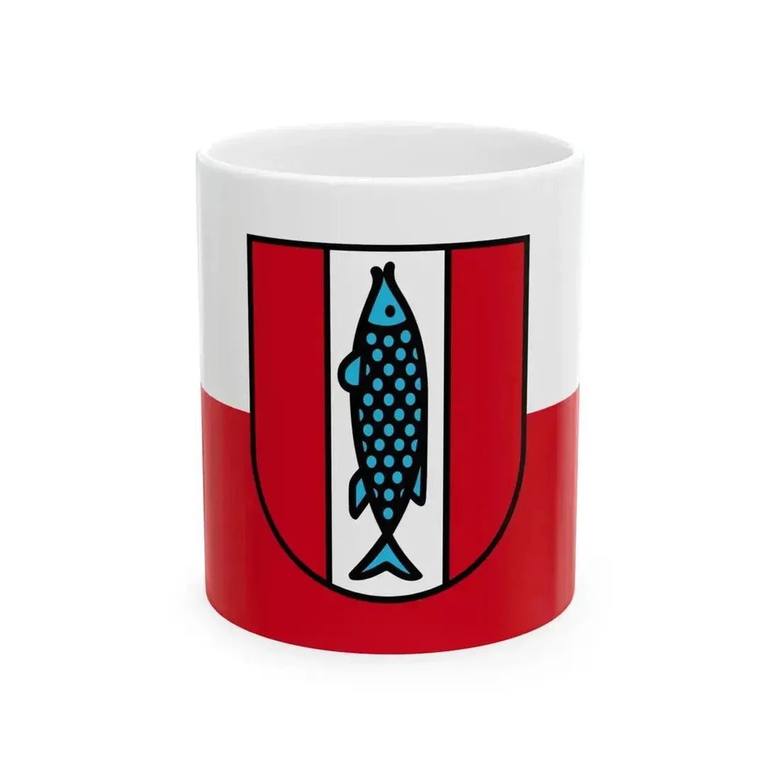 Flag of Kaiserslautern (Germany) White Coffee Mug 11oz - Go Mug Yourself