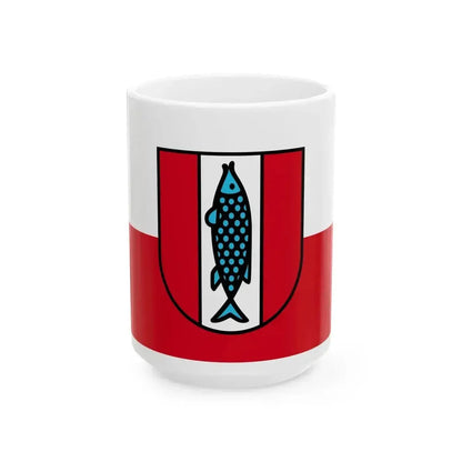 Flag of Kaiserslautern (Germany) White Coffee Mug 15oz - Go Mug Yourself