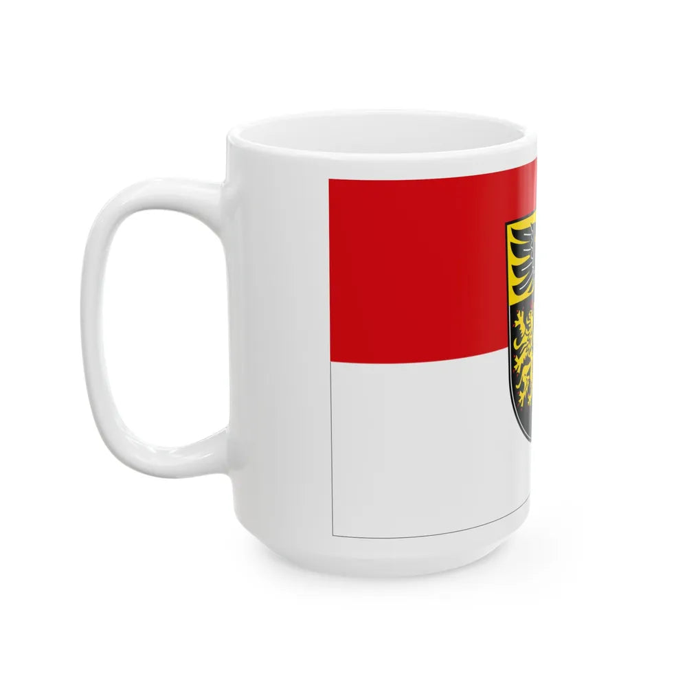 Flag of Kaiserslautern Germany - White Coffee Mug-Go Mug Yourself