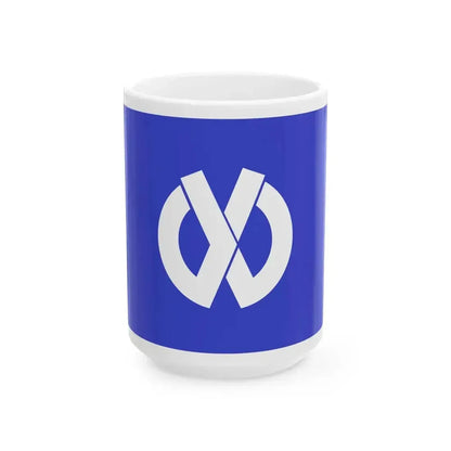 Flag of Kaita Hiroshima (Japan) White Coffee Mug 15oz - Go Mug Yourself