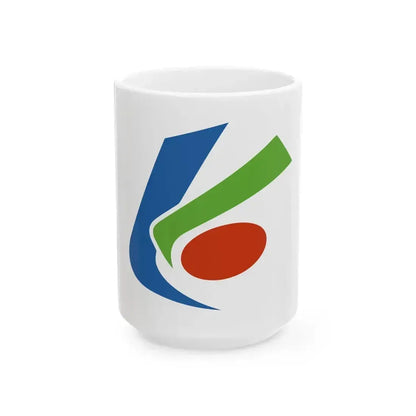 Flag of Kaiyo Tokushima (Japan) White Coffee Mug 15oz - Go Mug Yourself