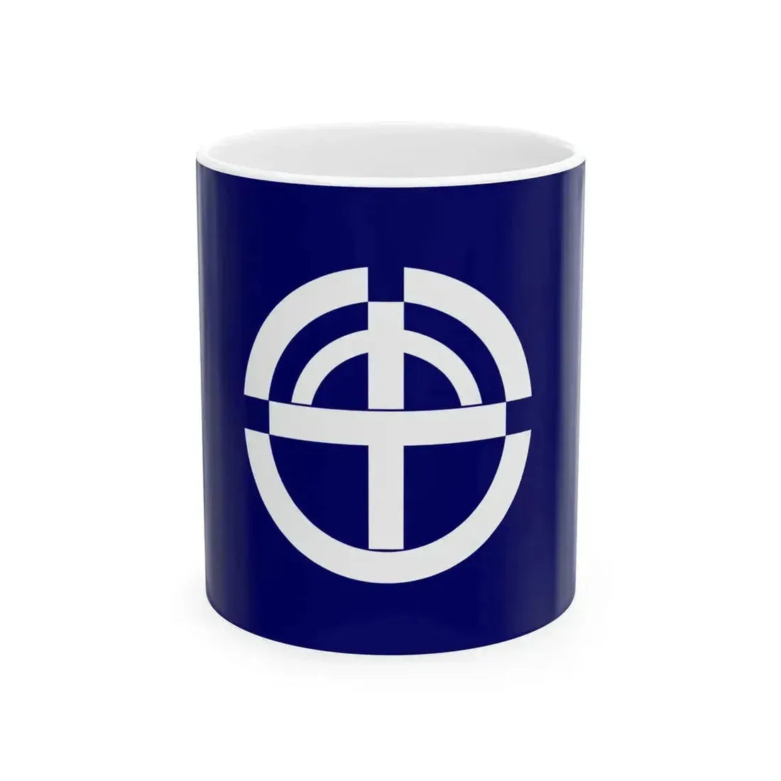 Flag of Kaizu Gifu 1965-2005 (Japan) White Coffee Mug 11oz - Go Mug Yourself