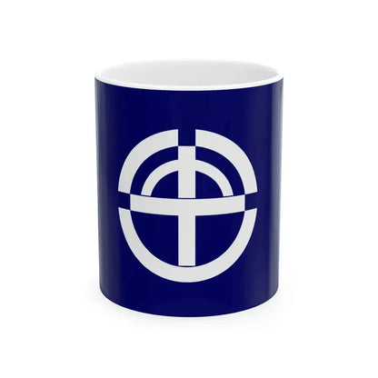 Flag of Kaizu Gifu 1965-2005 (Japan) White Coffee Mug 11oz - Go Mug Yourself