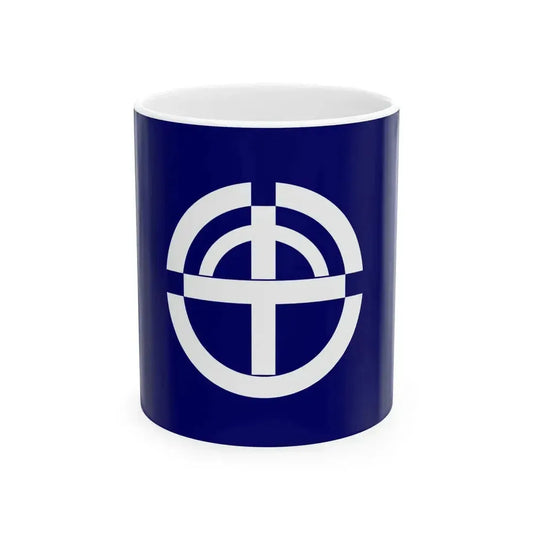 Flag of Kaizu Gifu 1965-2005 (Japan) White Coffee Mug 11oz - Go Mug Yourself