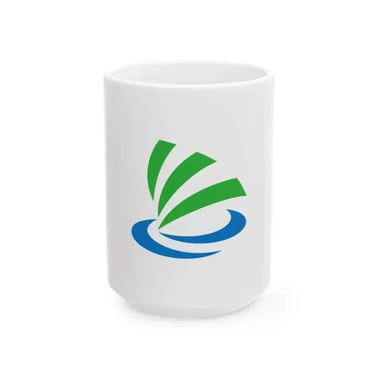 Flag of Kaizu Gifu (Japan) White Coffee Mug 15oz - Go Mug Yourself