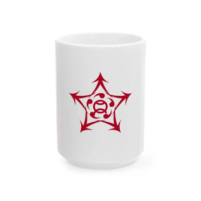 Flag of Kaizuka Osaka (Japan) White Coffee Mug 15oz - Go Mug Yourself