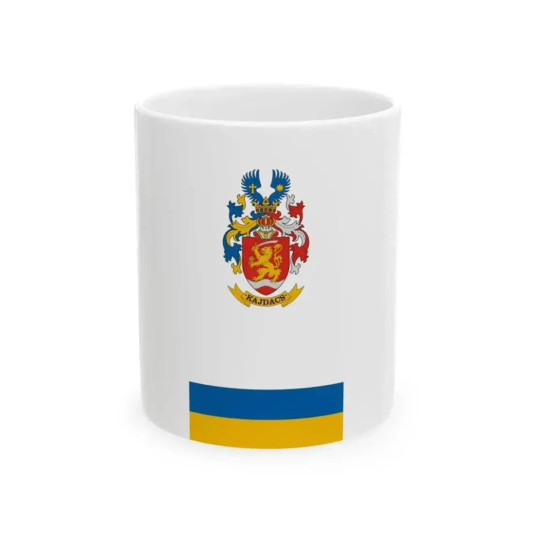 Flag of Kajdacs vertical (Hungary) White Coffee Mug 11oz - Go Mug Yourself