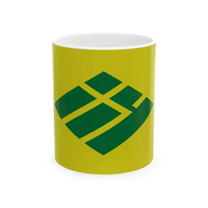 Flag of Kajikawa Niigata 1962-2005 (Japan) White Coffee Mug 11oz - Go Mug Yourself