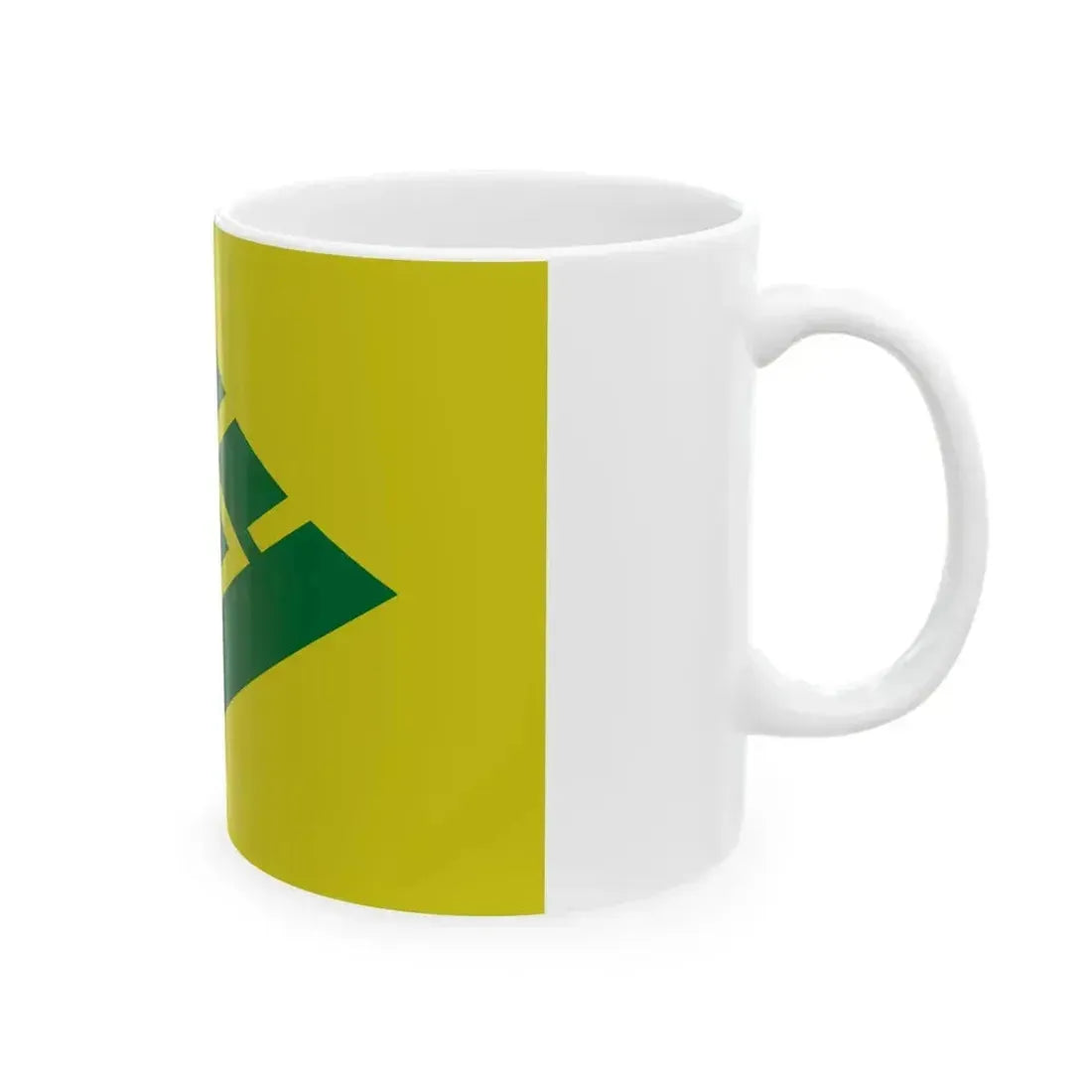 Flag of Kajikawa Niigata 1962-2005 (Japan) White Coffee Mug - Go Mug Yourself