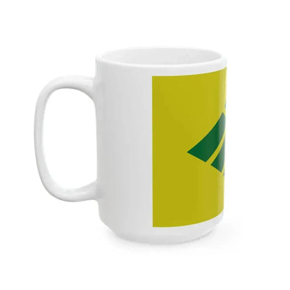 Flag of Kajikawa Niigata 1962-2005 (Japan) White Coffee Mug - Go Mug Yourself